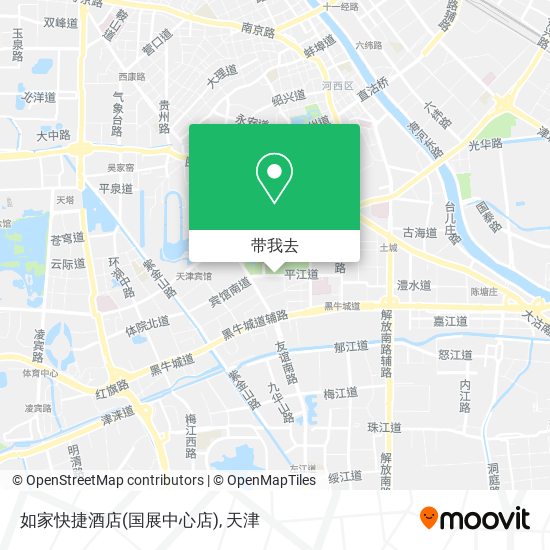 如家快捷酒店(国展中心店)地图