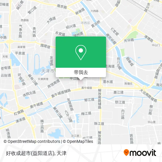 好收成超市(益阳道店)地图