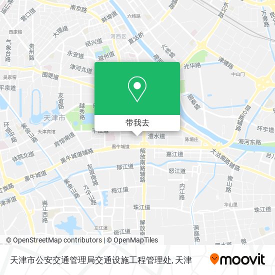 天津市公安交通管理局交通设施工程管理处地图