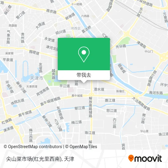 尖山菜市场(红光里西南)地图