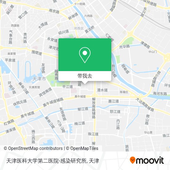天津医科大学第二医院-感染研究所地图