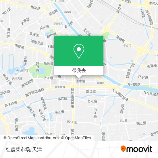 红霞菜市场地图
