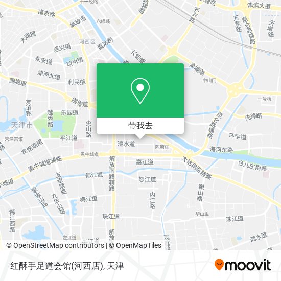 红酥手足道会馆(河西店)地图