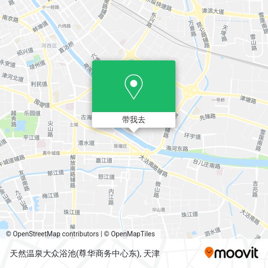天然温泉大众浴池(尊华商务中心东)地图