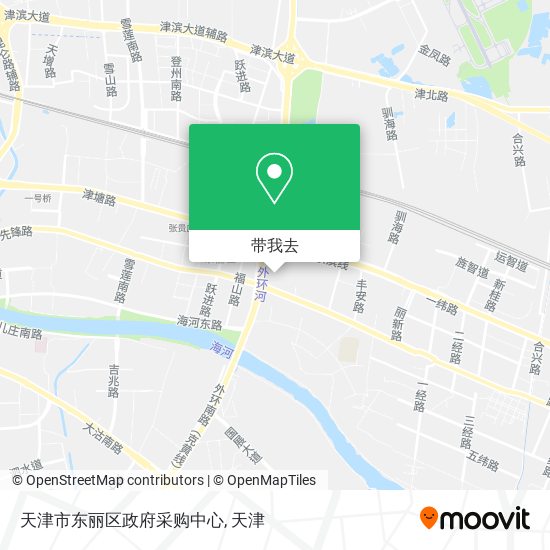 天津市东丽区政府采购中心地图