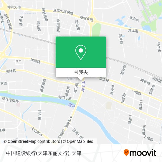 中国建设银行(天津东丽支行)地图
