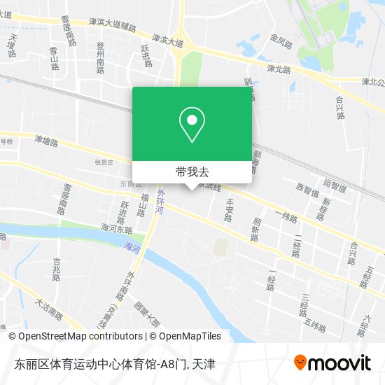 东丽区体育运动中心体育馆-A8门地图