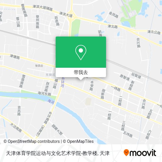 天津体育学院运动与文化艺术学院-教学楼地图