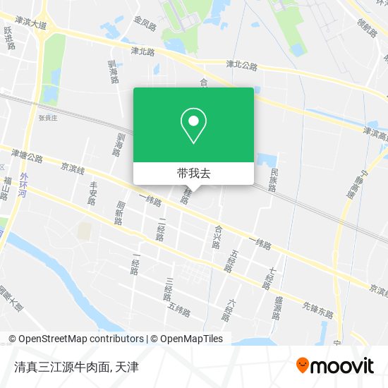 清真三江源牛肉面地图