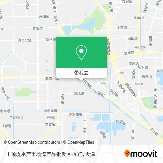 王顶堤水产市场海产品批发区-东门地图