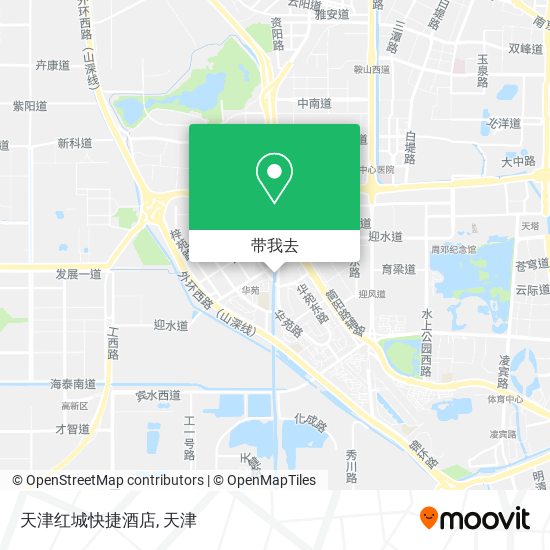 天津红城快捷酒店地图
