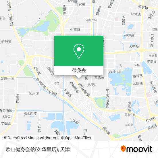 欧山健身会馆(久华里店)地图