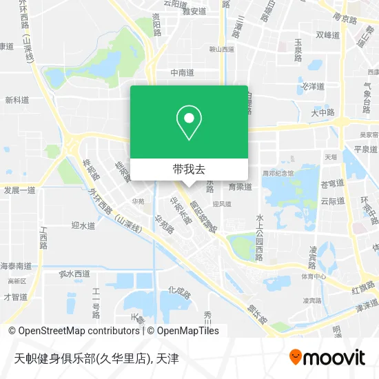 天帜健身俱乐部(久华里店)地图