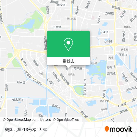 鹤园北里-13号楼地图