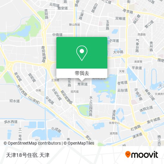 天津18号住宿地图