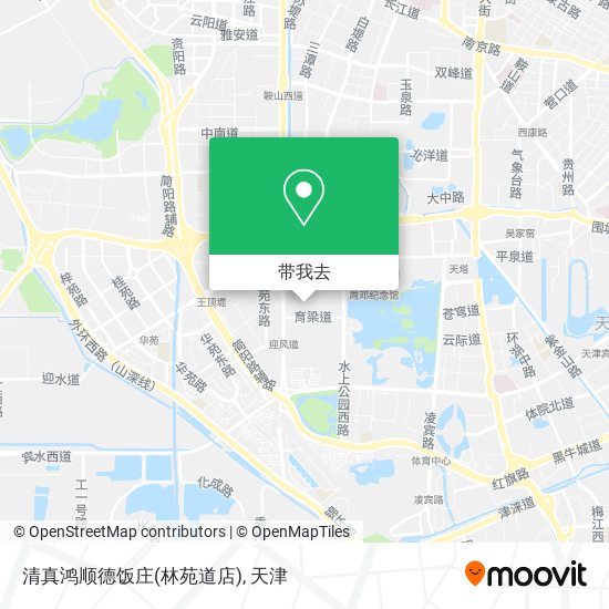 清真鸿顺德饭庄(林苑道店)地图