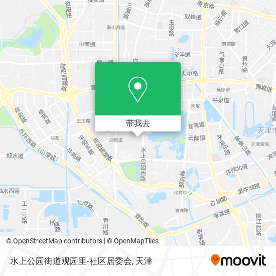 水上公园街道观园里-社区居委会地图