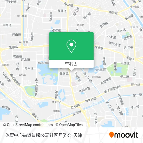 体育中心街道晨曦公寓社区居委会地图