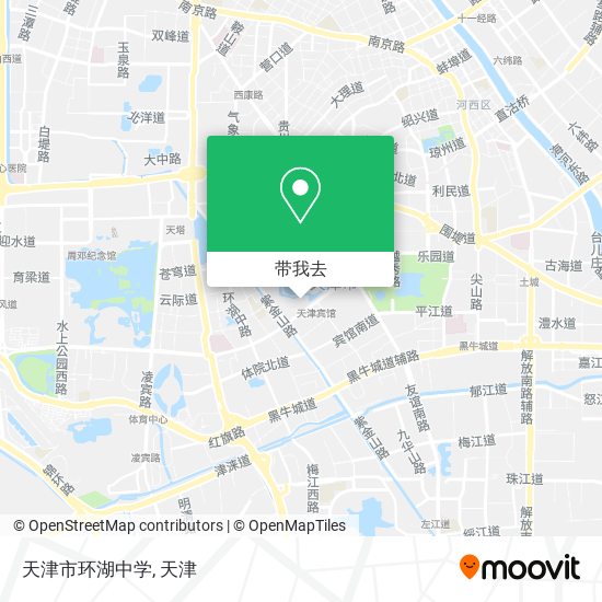 天津市环湖中学地图