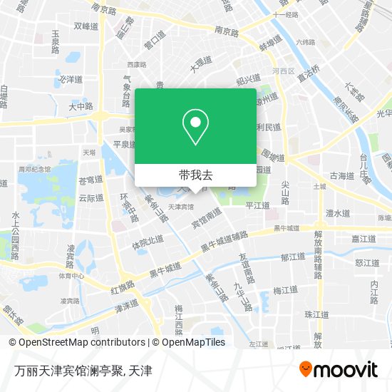 万丽天津宾馆澜亭聚地图