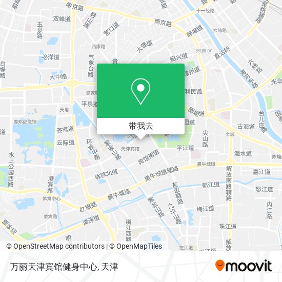 万丽天津宾馆健身中心地图