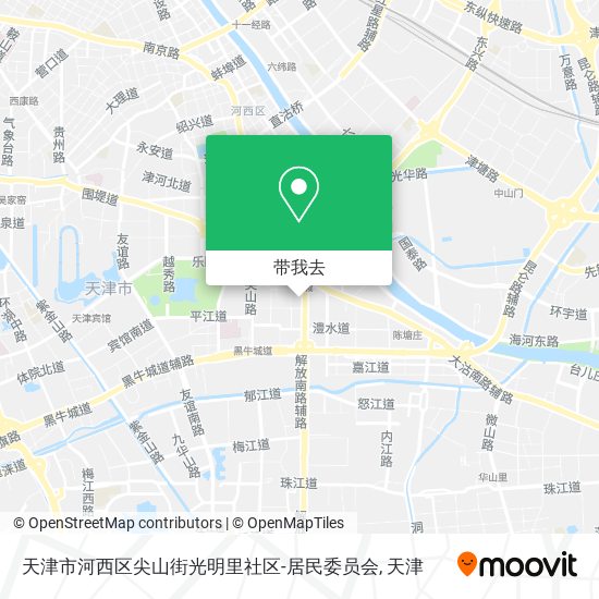 天津市河西区尖山街光明里社区-居民委员会地图