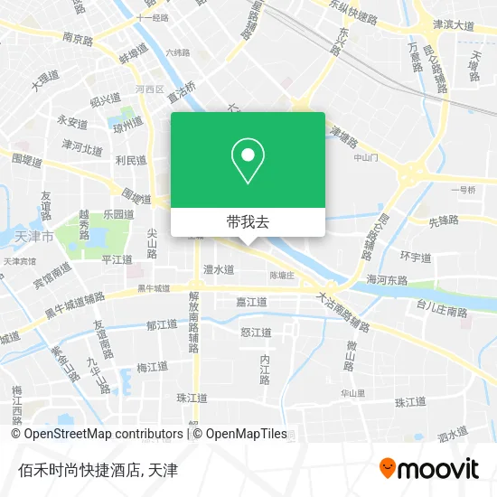 佰禾时尚快捷酒店地图