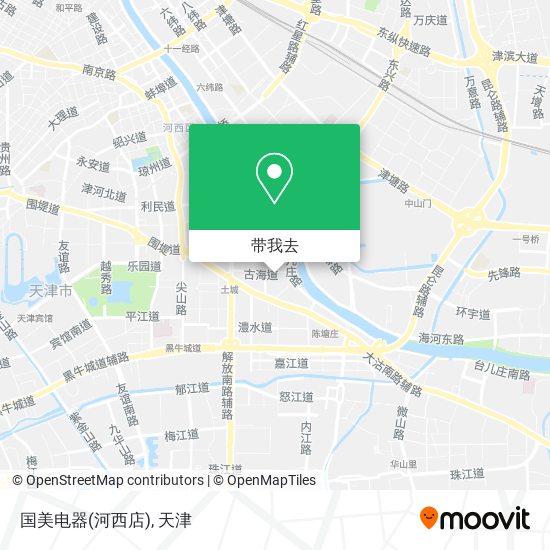 国美电器(河西店)地图