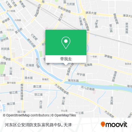 河东区公安消防支队富民路中队地图
