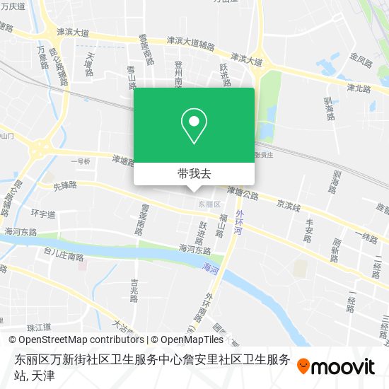 东丽区万新街社区卫生服务中心詹安里社区卫生服务站地图