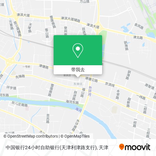 中国银行24小时自助银行(天津利津路支行)地图