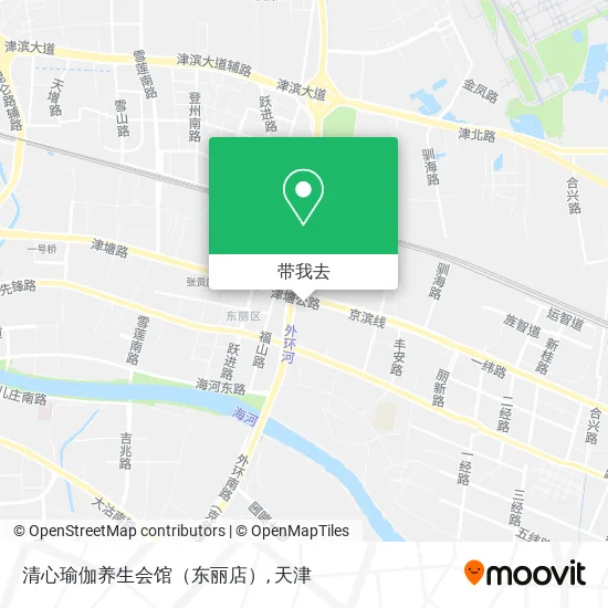 清心瑜伽养生会馆（东丽店）地图