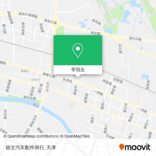 丽文汽车配件商行地图