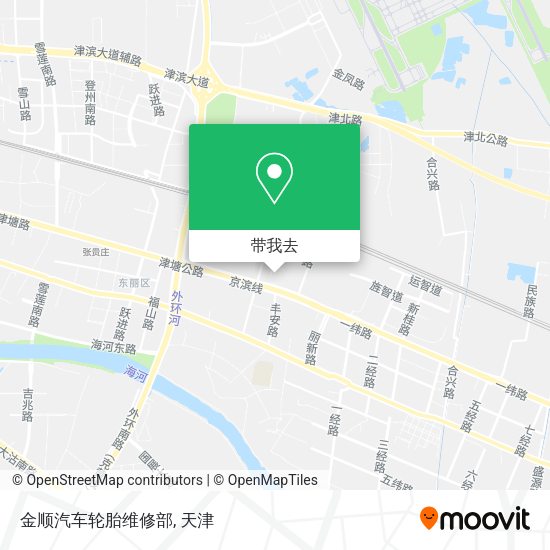 金顺汽车轮胎维修部地图