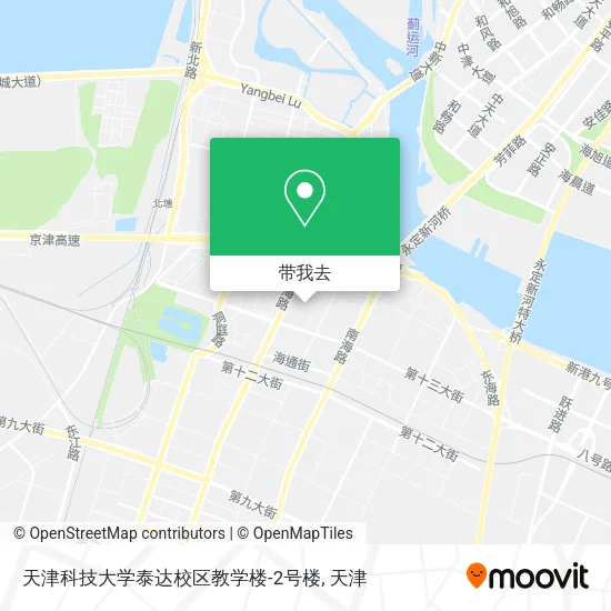 天津科技大学泰达校区教学楼-2号楼地图