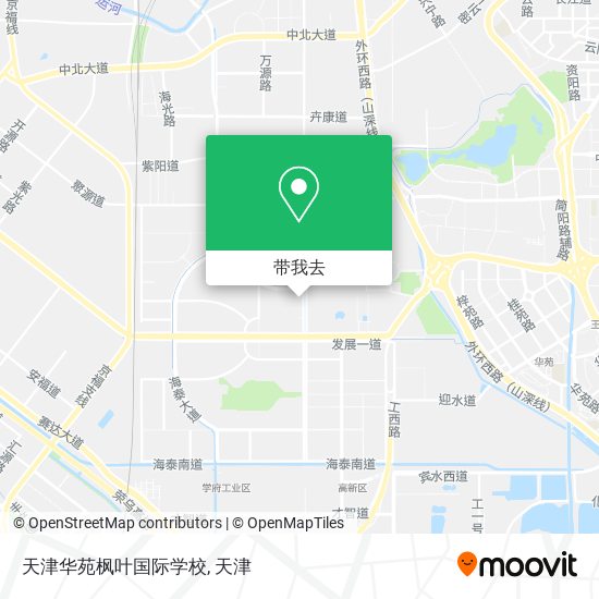 天津华苑枫叶国际学校地图