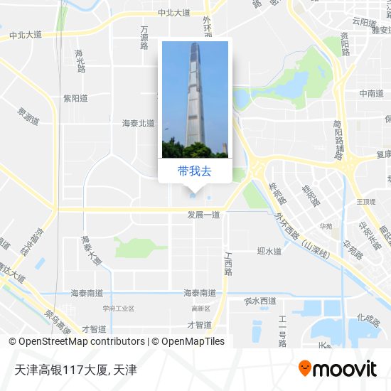 天津高银117大厦地图