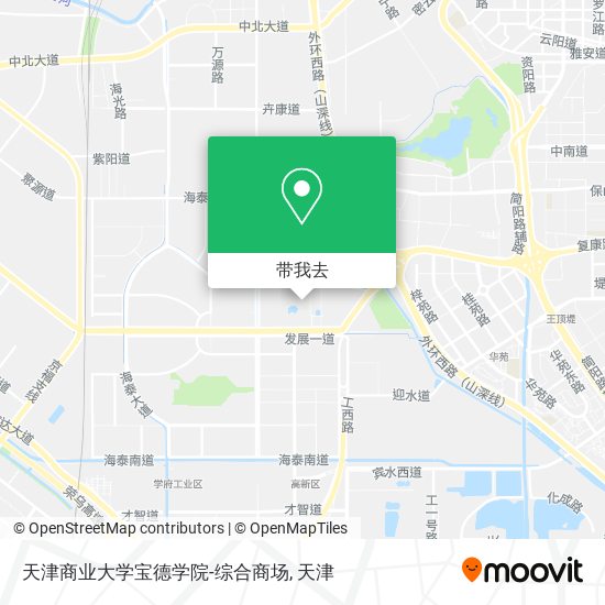 天津商业大学宝德学院-综合商场地图