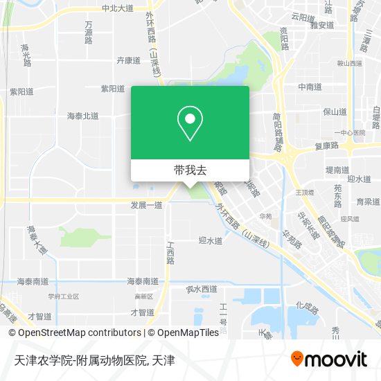 天津农学院-附属动物医院地图
