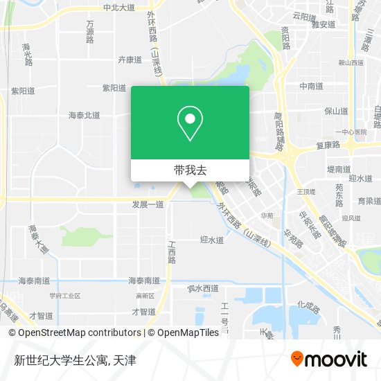 新世纪大学生公寓地图