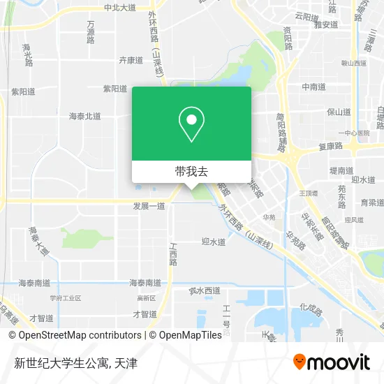 新世纪大学生公寓地图