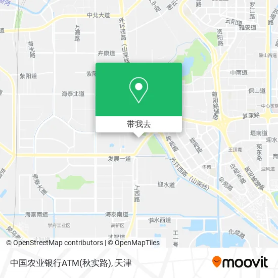 中国农业银行ATM(秋实路)地图