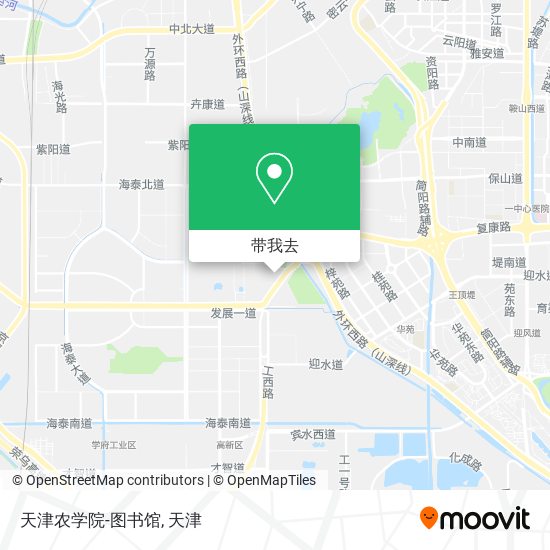 天津农学院-图书馆地图