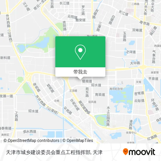 天津市城乡建设委员会重点工程指挥部地图