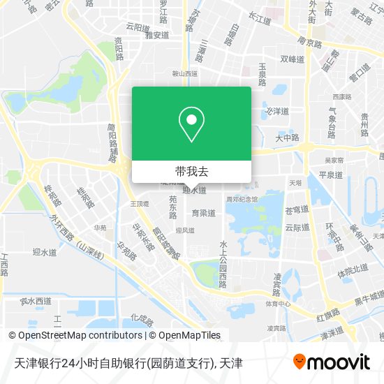 天津银行24小时自助银行(园荫道支行)地图