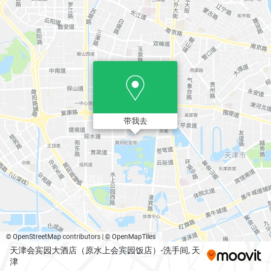 天津会宾园大酒店（原水上会宾园饭店）-洗手间地图