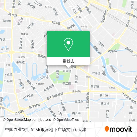 中国农业银行ATM(银河地下广场支行)地图