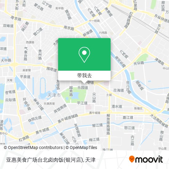亚惠美食广场台北卤肉饭(银河店)地图