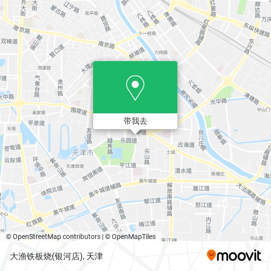 大渔铁板烧(银河店)地图
