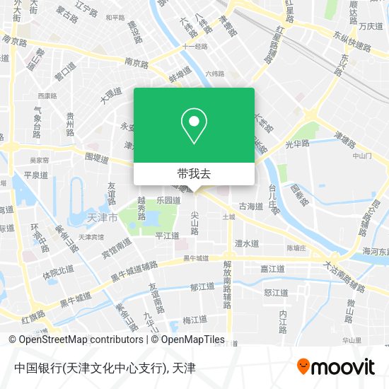 中国银行(天津文化中心支行)地图